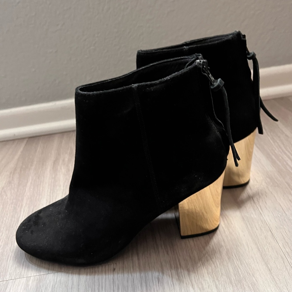 Gold Heeled Booties